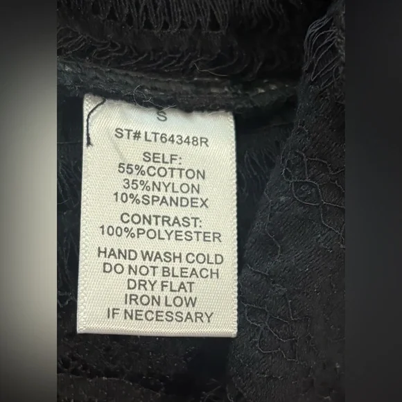 Peach V-Neck Tie-Strap Cardigan Long-Sleeved Chiffon Bell Sleeves Lace Top - Picture 6 of 7